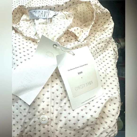 Christy Dawn Cream Mini Dress - Picture 12 of 14